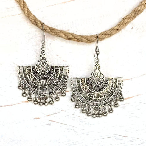 Boho Semi Circle Droplet Earrings - SOULZA AUSTRALIA