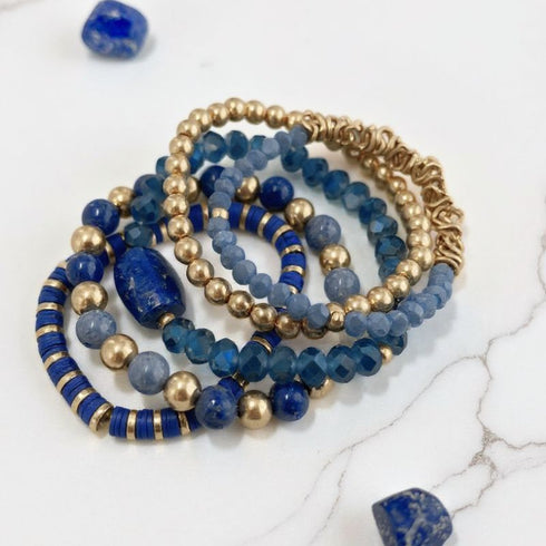Elegance Bracelet Bundle - Dark Blue Crystal - SOULZA AUSTRALIA