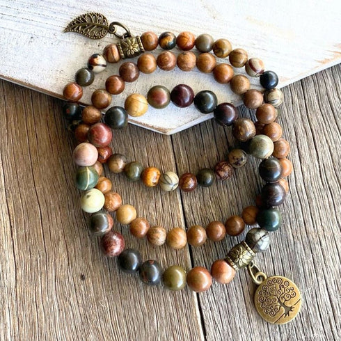 Boho Rustic Tan Bead Bracelets - SOULZA AUSTRALIA