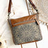 Aurora Boho Leather & Canvas Crossbody Bag - SOULZA AUSTRALIA
