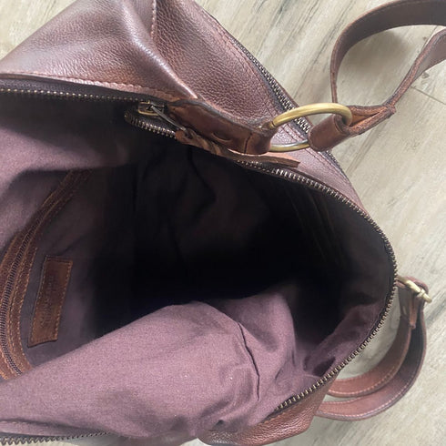 Kara Vintage Brown Boho Leather Bag - SOULZA AUSTRALIA
