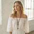 Pastel Leaf Multicolour Bead Necklace - SOULZA AUSTRALIA