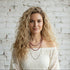 Tropical Pink n Brass Layered Boho Necklace - SOULZA AUSTRALIA