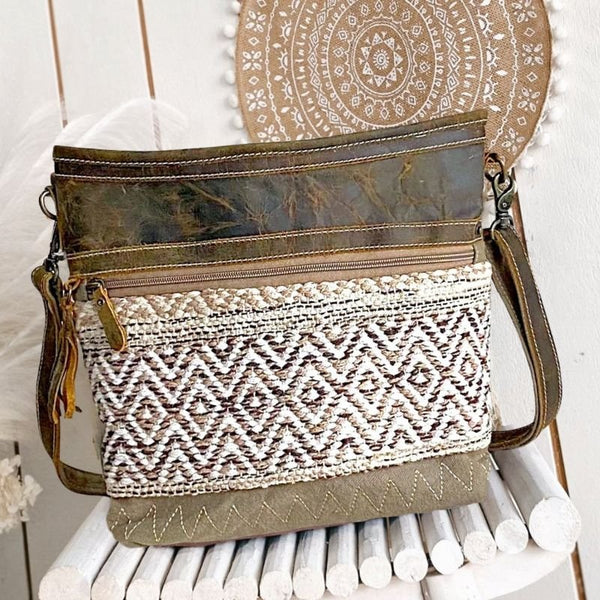 Latte Boho Natural & Beige Crossbody Bag - SOULZA AUSTRALIA