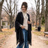 Kimono - Boho Knit Black Cardigan