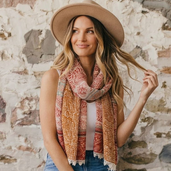 Terracotta Mix Bohemia Scarf
