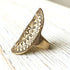Antique Gold Bohemia Butterfly Diamante Ring