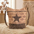 Bella Star Boho Leather & Canvas Shoulder Bag