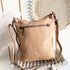 Bella Star Boho Leather & Canvas Shoulder Bag