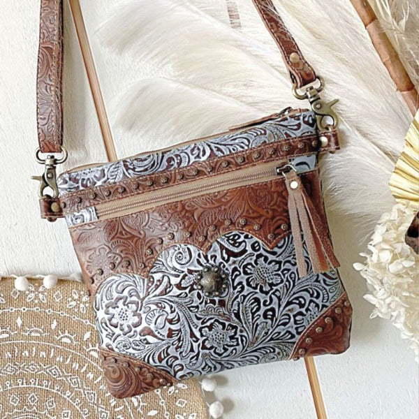 Harlow Boho Handtooled Leather Bag