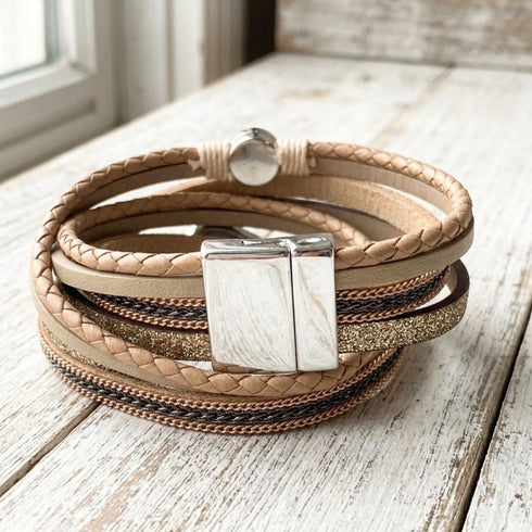 Tribeca Druzy Double Wrap Bracelet