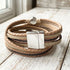 Tribeca Druzy Double Wrap Bracelet