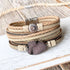 Tribeca Druzy Double Wrap Bracelet