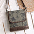Forest Boho Canvas n Leather Messenger Bag
