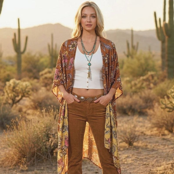 The Wild Rose Soulza Bohemia Kimono
