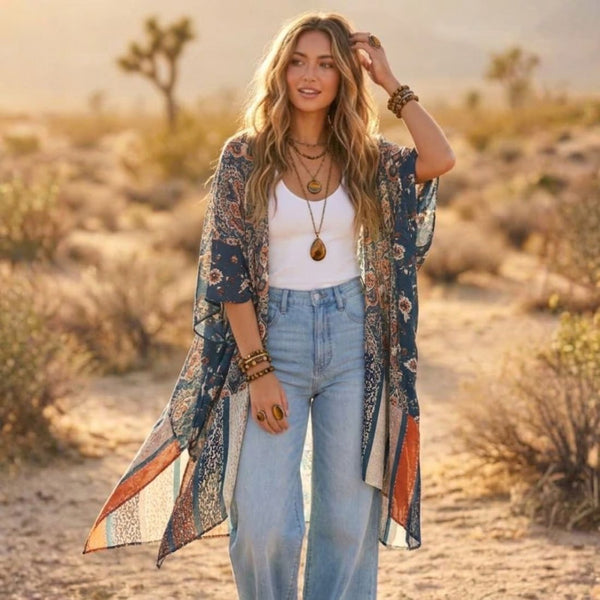 Indigo Flame Soulza Bohemia Kimono