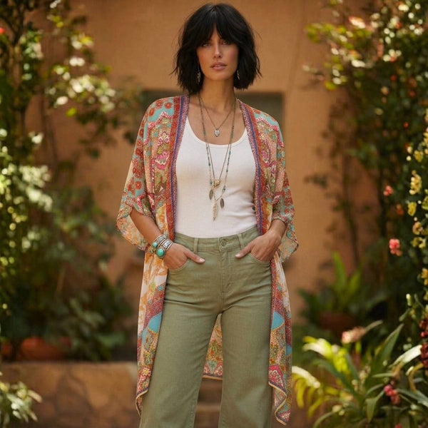 Fantasia Boho Kimono | Lightweight Resortwear Jacket