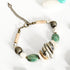 Geometric Ivory Green Adjustable Bracelet - SOULZA AUSTRALIA