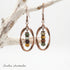 Rustic Earth Twisted Antique Copper Earrings - Handmade by Soulza