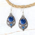 Blue & Silver Bohemian Earrings