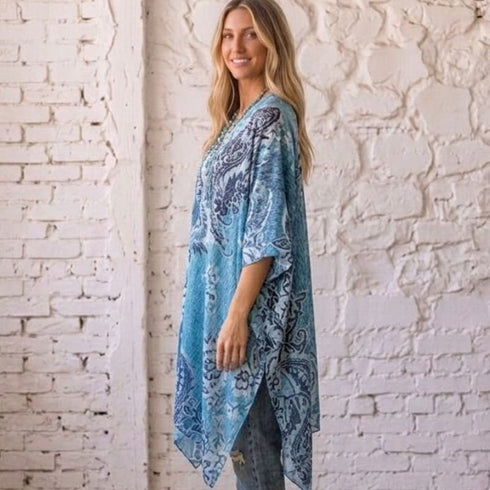 Rhapsody in Blue Bohemia Kimono