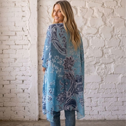Rhapsody in Blue Bohemia Kimono