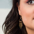 Artisan Antique Brass Bar Earrings - SOULZA AUSTRALIA