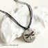 Artisan Two Tone Pewter Dragonfly Circle Necklace - SOULZA AUSTRALIA