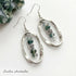 Moss Agate Twisted Silver Earrings - Handmade by Soulza - SOULZA AUSTRALIA