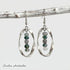 Moss Agate Twisted Silver Earrings - Handmade by Soulza - SOULZA AUSTRALIA