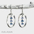 Blue Aventurine Twisted Silver Earrings - Handmade by Soulza - SOULZA AUSTRALIA
