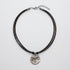 Artisan Two Tone Pewter Dragonfly Circle Necklace - SOULZA AUSTRALIA