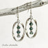 Moss Agate Twisted Antique Silver Earrings - Handmade by Soulza - SOULZA AUSTRALIA