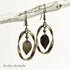 Brass Leaf Twisted Antique Earrings - Handmade by Soulza - SOULZA AUSTRALIA