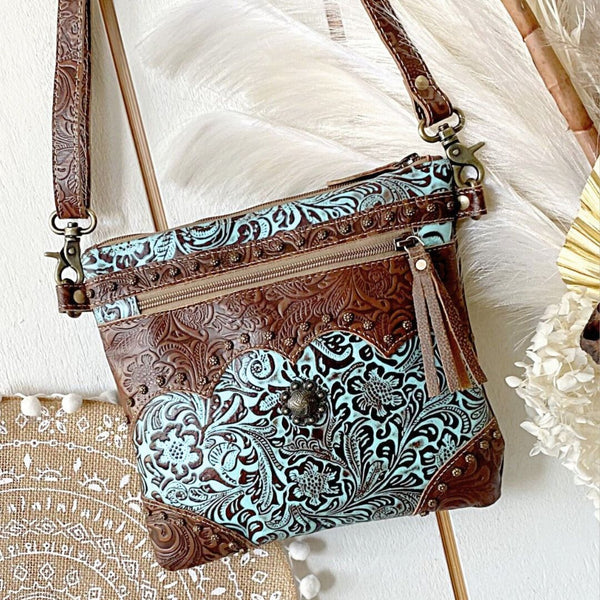 Harlow Boho Handtooled Leather Bag
