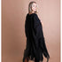 Kimono - Boho Knit Black Cardigan - SOULZA AUSTRALIA