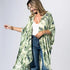 Splash of Green Boho Kimono