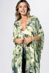 Splash of Green Boho Kimono