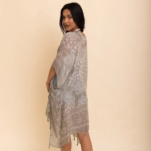Olive Tassel Mandala Kimono - SOULZA AUSTRALIA