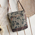 Forest Flower Boho Canvas & Leather Trim Bag - SOULZA AUSTRALIA