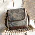 Forest Boho Canvas n Leather Messenger Bag