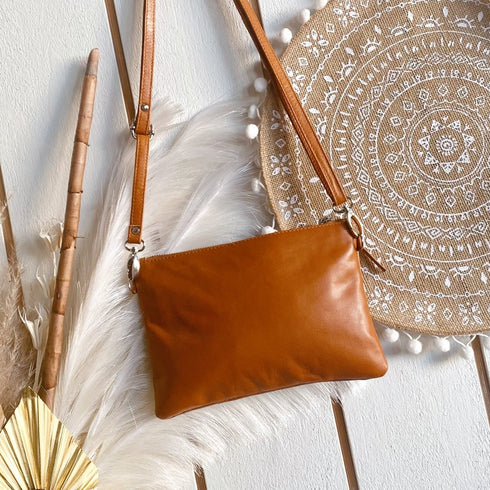 Vintage Tan Boho Mandala Crossbody Bag - SOULZA AUSTRALIA