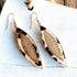 Gold & Leopard Leaf Earrings - SOULZA AUSTRALIA