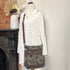 Forest Flower Boho Canvas & Leather Trim Bag