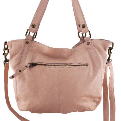 Cadelle Leather Misty Rose Boho Bag - SOULZA AUSTRALIA