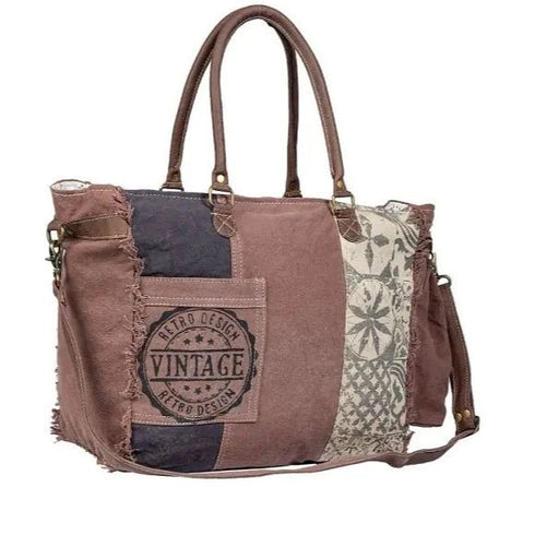 Purple Plum Weekender Overnight Tote Bag - SOULZA AUSTRALIA