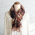 Bohemia Sandy Mauve Ruffle Fabric Scarf - SOULZA AUSTRALIA