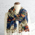 Bohemia Vibrant Sapphire Ruffle Fabric Scarf - SOULZA AUSTRALIA