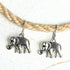 Silver Elephant Boho Earrings