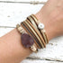 Tribeca Druzy Double Wrap Bracelet